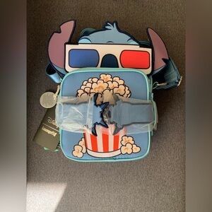 Loungefly Disney Stitch Popcorn Crossbuddies Crossbody Bag AMC Exclusive NWT